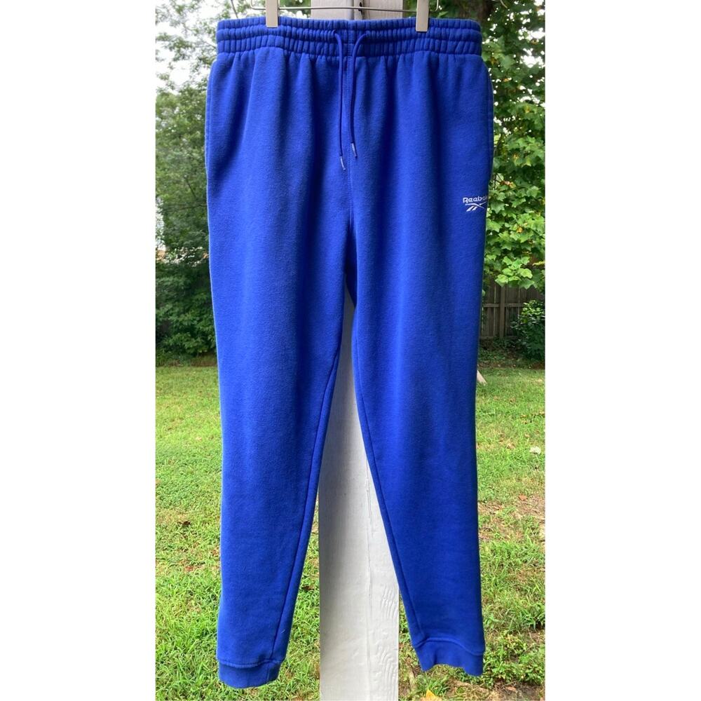 Reebok - Royal Blue Cozy Athleisure Fleece Jogger Sweatpants - M